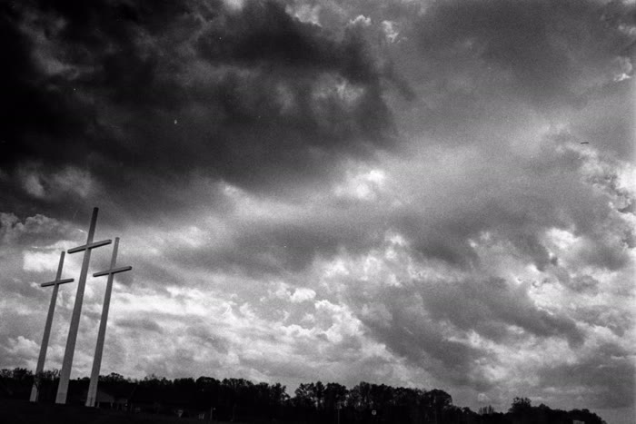 Crosses along I-75 — photograph by W. Joseph Johnson